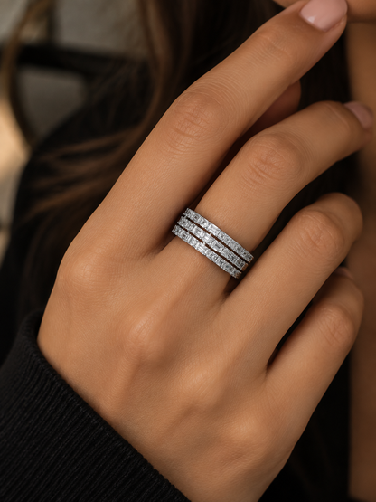 Luxe Baguette Eternity Band Ring