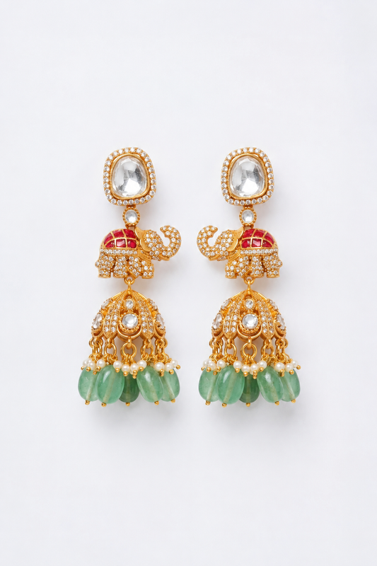 Polki Pearl Classic Earrings