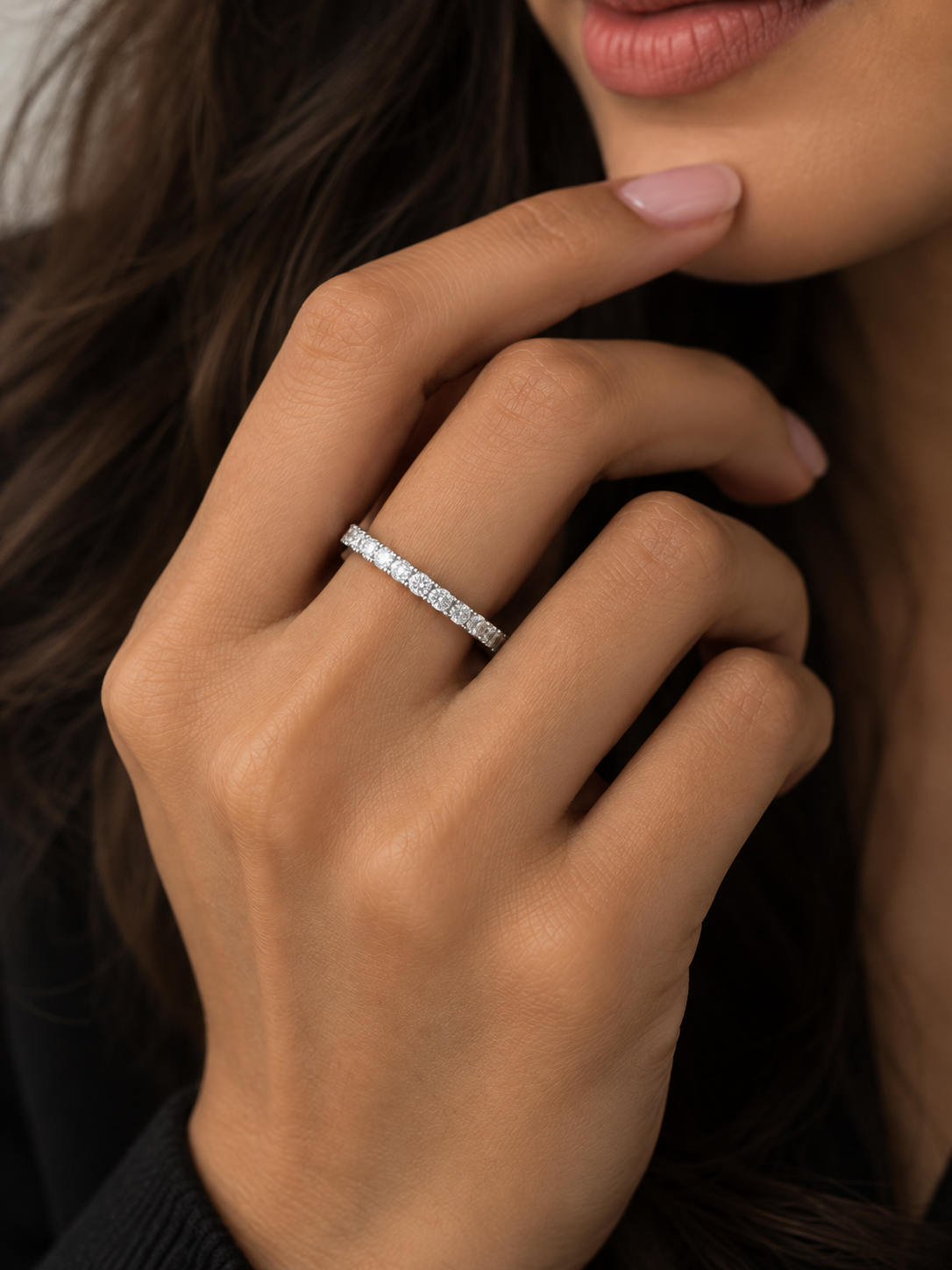 Luna Radiance Eternity Band Ring