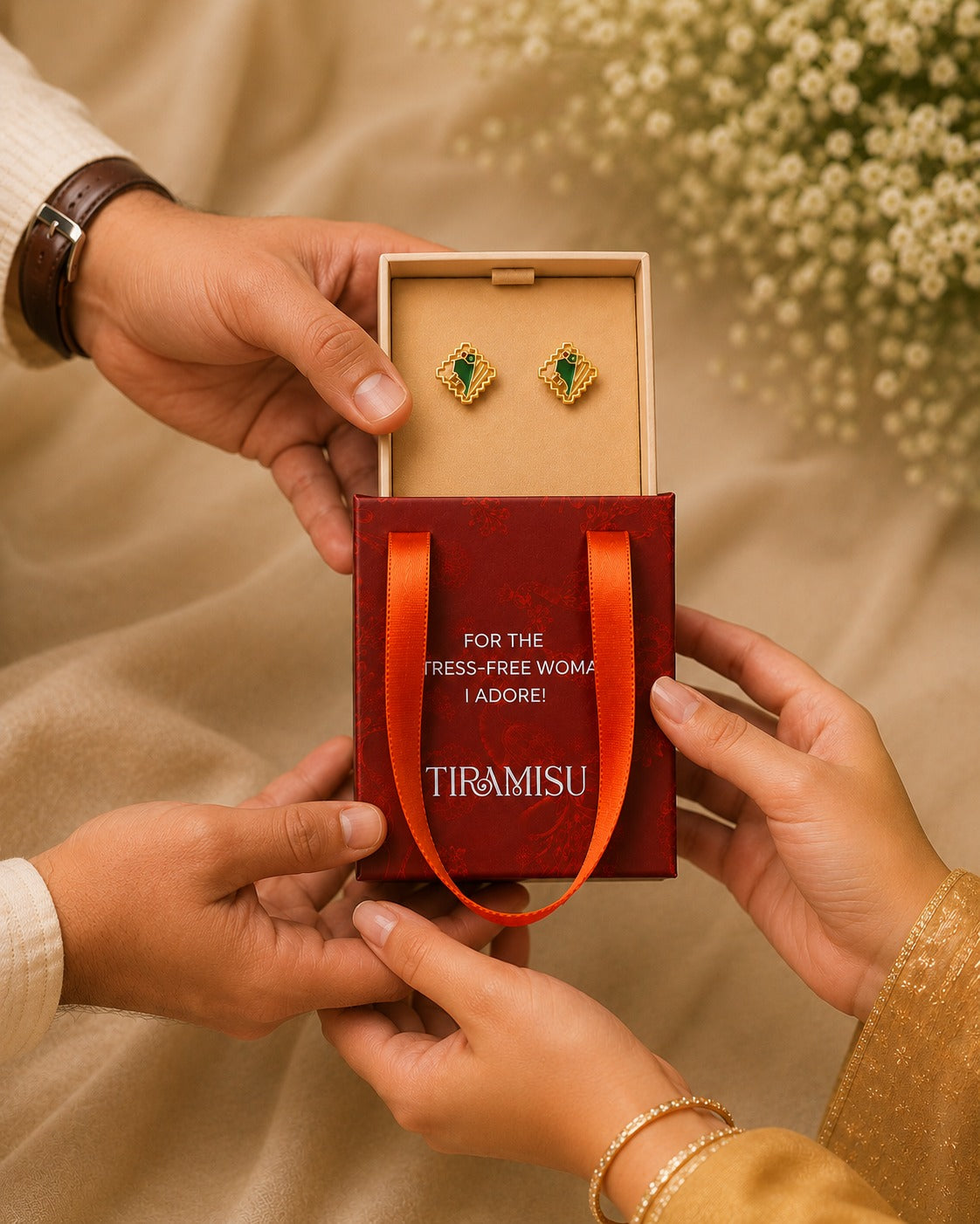 Panna Polki Meenakari Studs