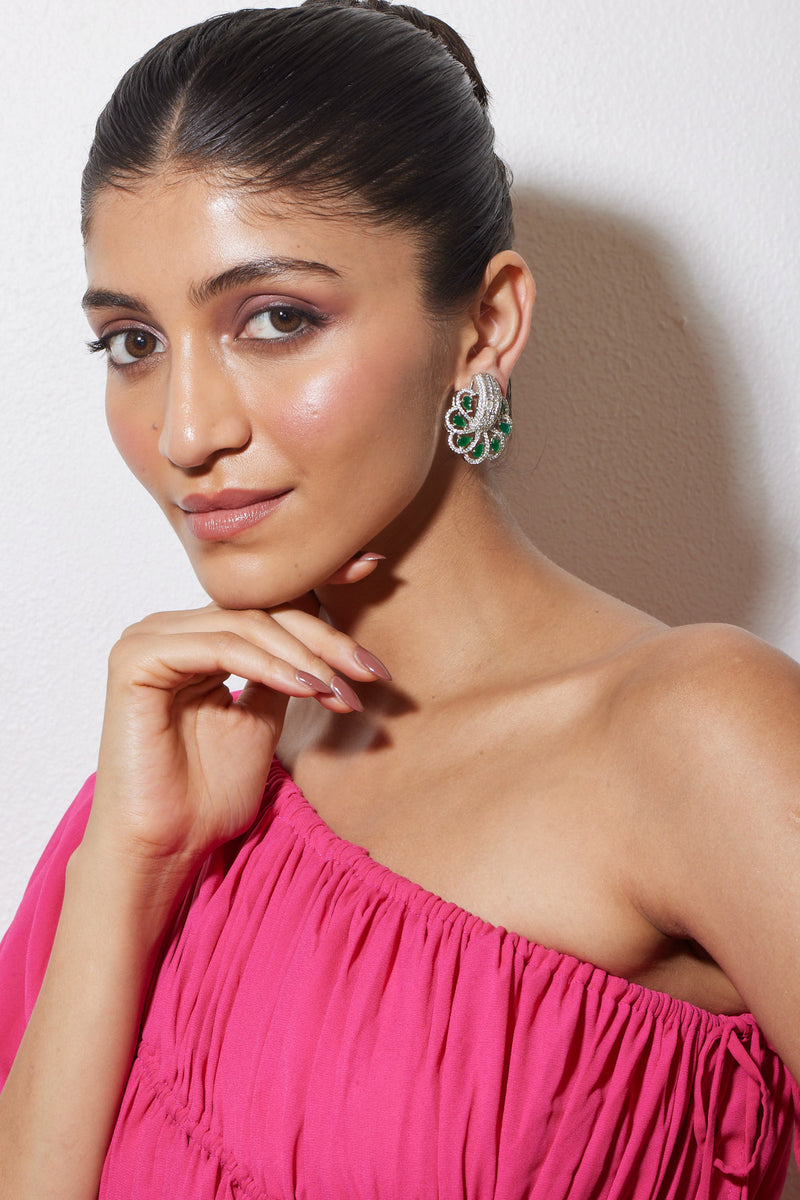Emerald Bloom Earrings