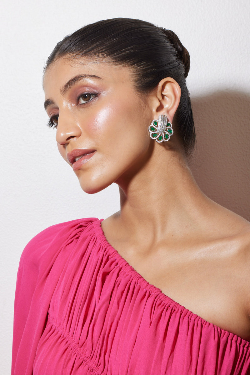 Emerald Bloom Earrings