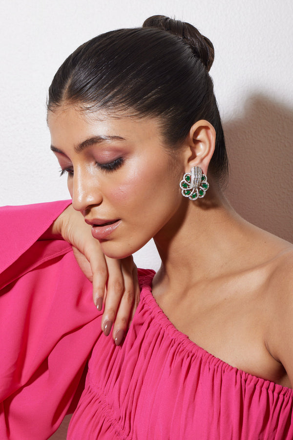 Emerald Bloom Earrings