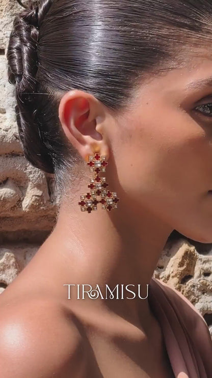 Reeti Polki Meenakari Chandelier Earrings