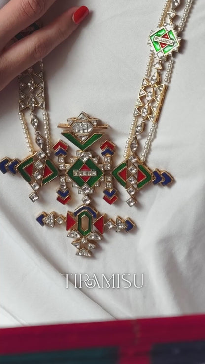 Rajvanshi Polki Meenakari Jewellery Set