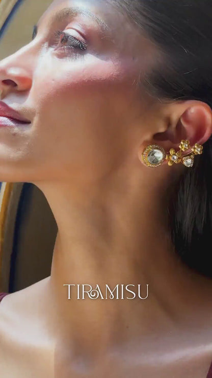 Saumya Quiet Garden Pearl Polki Ear Cuff