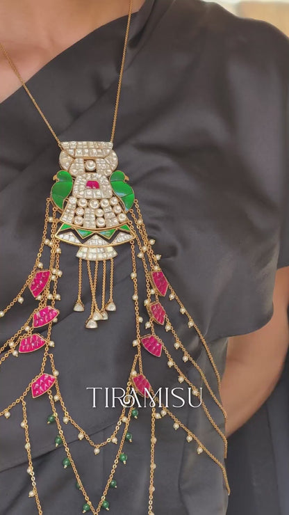 Damini Pearl Layered Body Chain