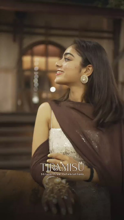 Prakriti Gold Tassel Sp Polki Earrings