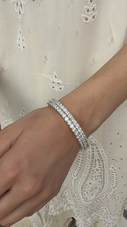 GOLDEN SHIMMER ZIRCON BANGLES