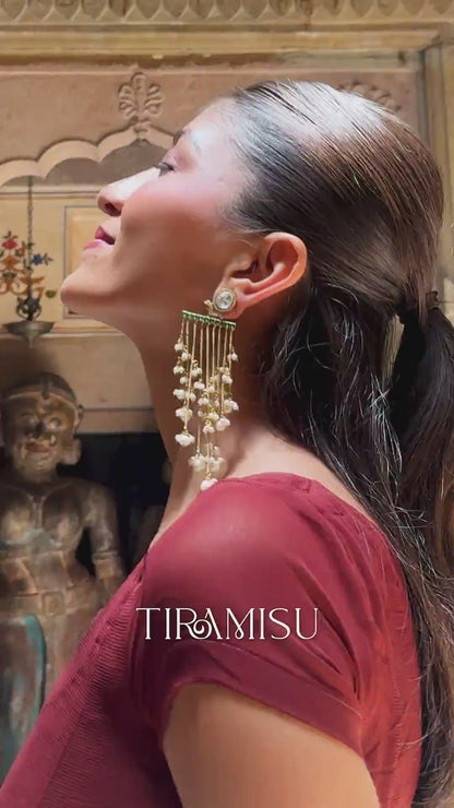 Meher Love Cascade Polki Earrings