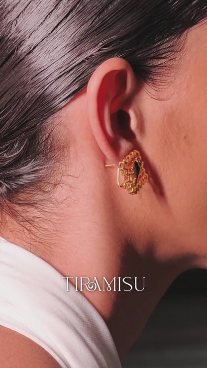 Panna Polki Meenakari Studs