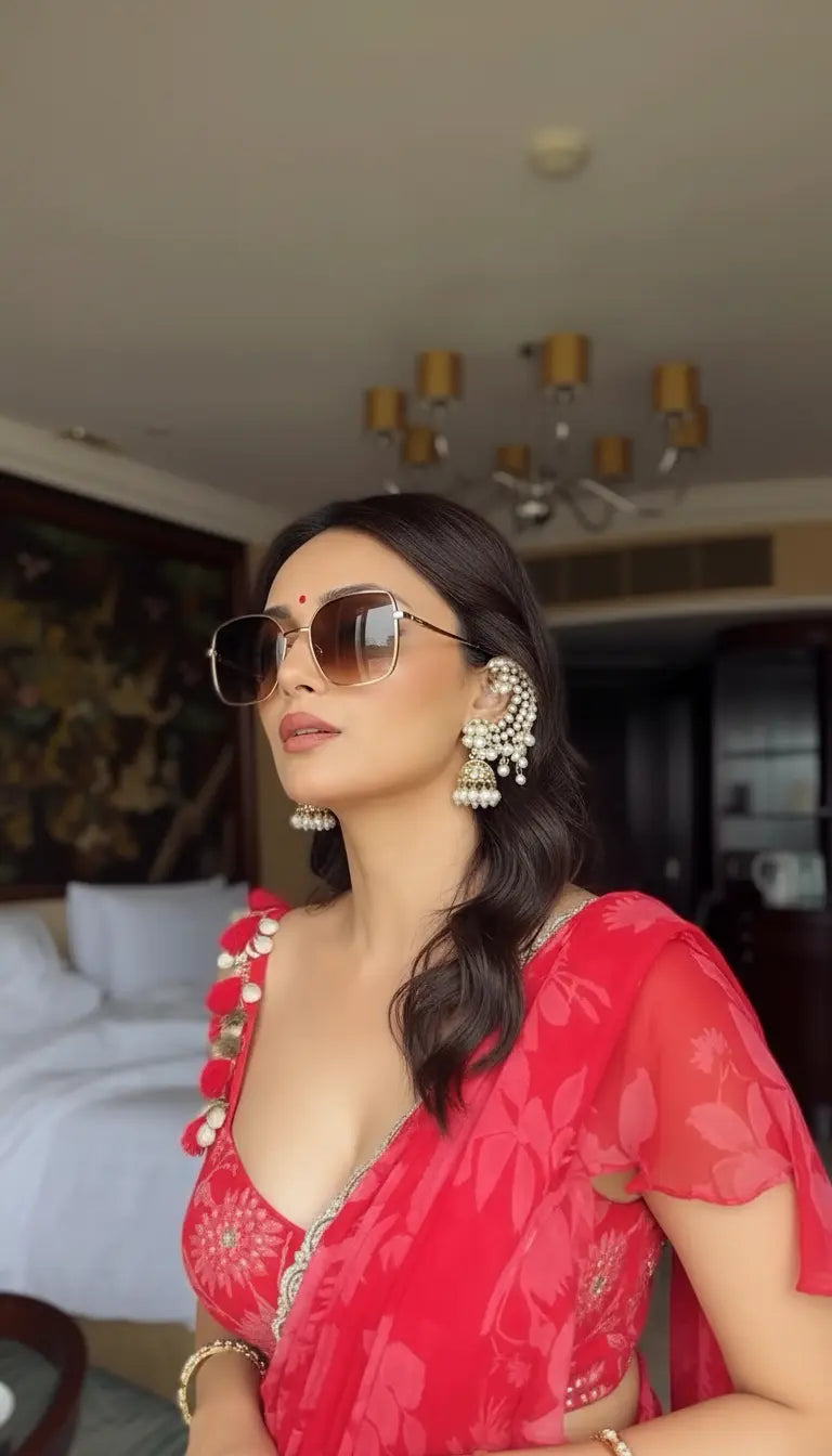 Basra Moti Heritage Chand EarCuff - Gold Plated