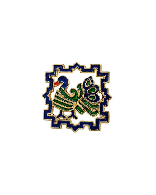 Mayur Polki Meenakari Ring