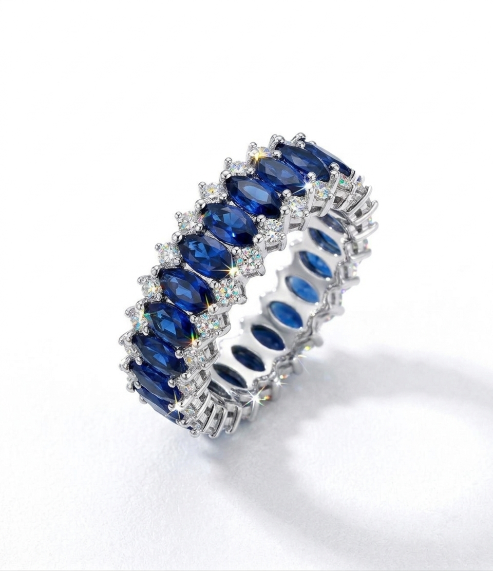 Modern Line Diamond Ring